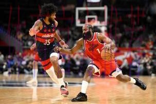 哈登36+7+9萨尔28分 快船击败奇才6连胜 哈登36+7+9萨尔28分 快船击败奇才6连胜